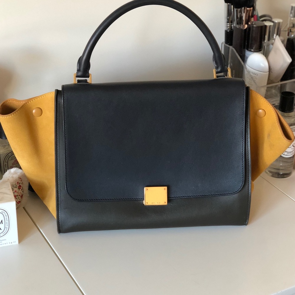 CÉLINE MEDIUM TRAPEZE BAG - TRI COLOR